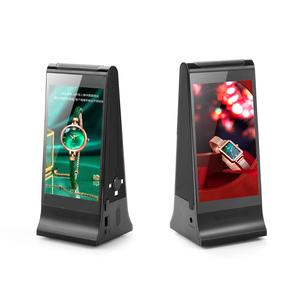 FYD-868 Indoor Android Version WIFI Dual <strong>7</strong> Inch Tabletop <strong>LCD</strong> Advertising Menu Charging <strong>Display</strong> Player Built-in <strong>Motion</strong> <strong>Sensor</strong> - Product Image 1