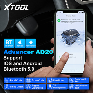 2023 XTOOL Advancer読み取り/クリアコードエラーすべての車のエンジンシステムがAD20OBD2スキャナーを診断Android /IOS /BT PK ELM327 AD10 - Product Image 4