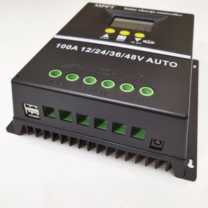 Controlador de carga solar USB manual de fábrica tipo MPPT para sistemas de energía solar 12V 24V 36V 48V DC 100A/80A/60A - Product Image 2