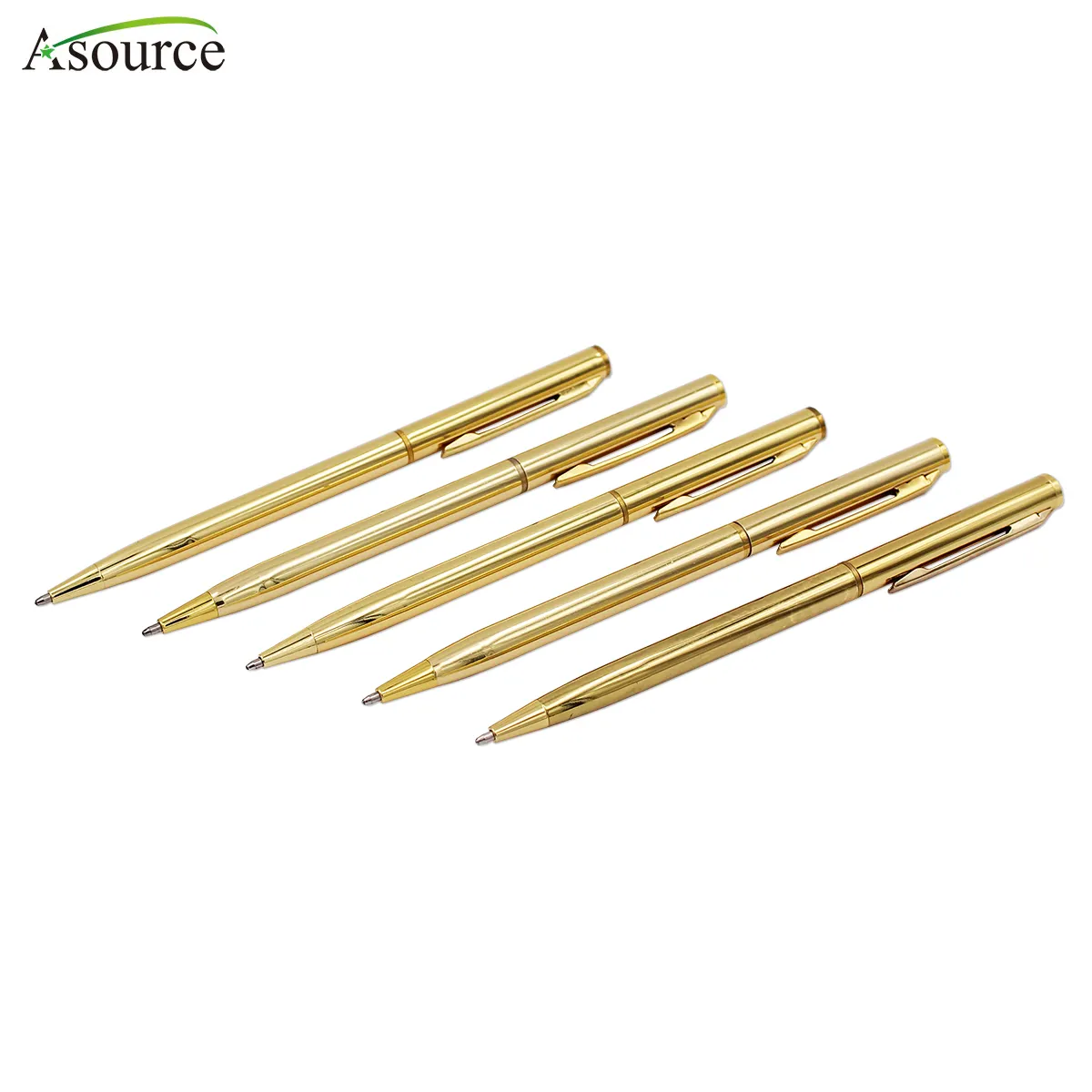 Business Schreiben Geschenk Metall Gold Stift mit Logo Bedruckt