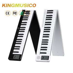 2025 nuevas teclas plegables de 88 teclas de función de Teclado de piano teclas totalmente ponderadas portátiles - Product Image 2