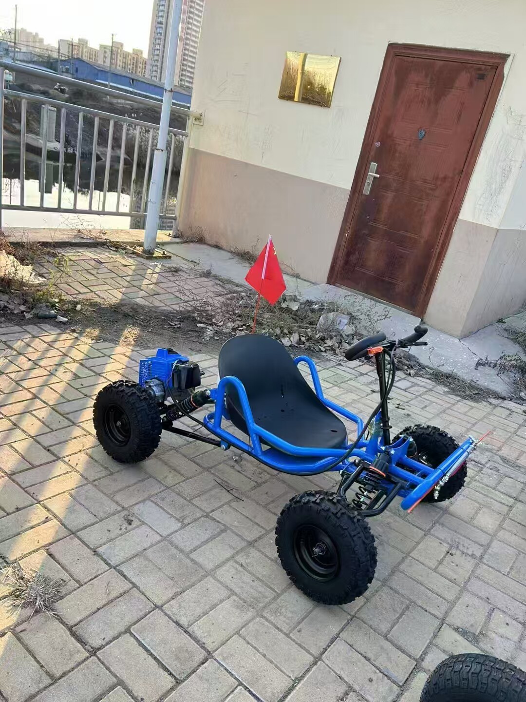 Versión de 6 pulgadas, azul, para combustible, carga de 200 kg.
