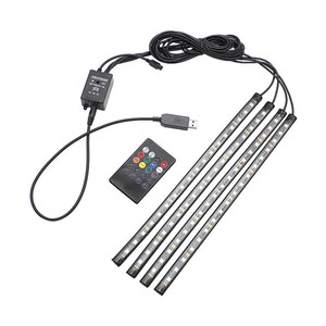USB Più Modalità di Led RGB Luce di Striscia A Distanza di Controllo Auto Decorative Interni Auto Atmosfera Lampada - Product Image 1