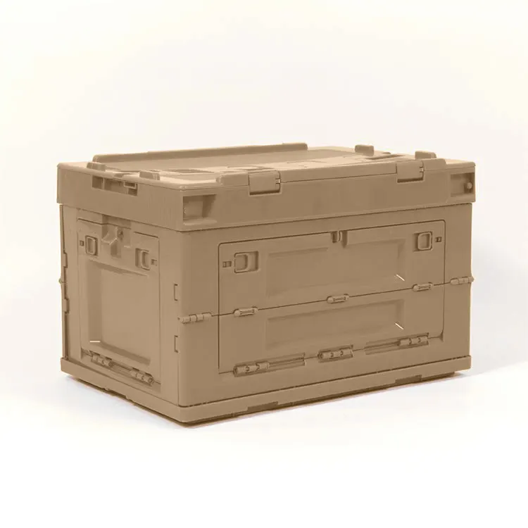 Пластиковые складные ящики на заказ, складная коробка с крышкой для хранения на открытом воздухе и домашнего хранения