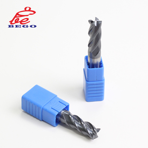 Katı karbür 4x75mm-4F frezeler kaplama ile CNC freze kesicisi düz şaft tipi OEM ve ODM desteklenen - Product Image 1