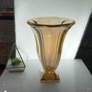 Wholesale Home Decoration Custom Cheap Tall Glass Flower <strong>Vases</strong>/Modern Crystal Flower <strong>Vases</strong> for Weddings - Product Image 2