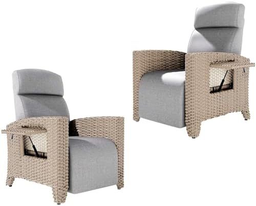 Gray brown tumbona 2