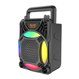 Tragbare drahtlose Mini-RGB-LED-Beleuchtung Karaoke-Lautsprecher USB/TF-Karte FM-Funktion für Audio-Player Home-Handy-Speicher karte - Product Image 2