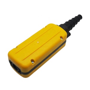 Interruttori a pulsante palmare a 3 fori XCD-61P scatola 1 riimpostazione rotatoria di arresto di emergenza 1 set di due manopole interbloccate automatiche - Product Image 6