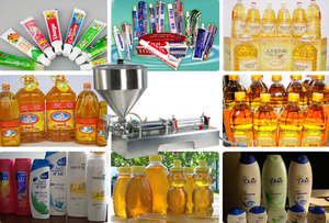 Elektrikli yarı otomatik yağ dolum makineleri/domates püresi dolum makinesi/suyu dolum makinesi - Product Image 6