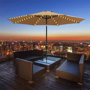 Fernbedienung Bunt 8 Modi 104 LED Patio Umbrella Lichterketten Solar-oder batterie betriebene Lichterketten für den Garten im Freien - Product Image 5