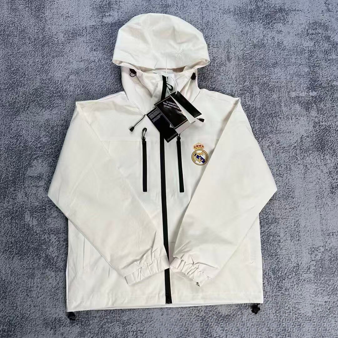 Real Madrid Windbreaker White