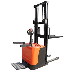 Nuova cina idraulico impilamento elettrico carico e scarico carrello elevatore completamente automatico Pallet transpallet elettrico a quattro ruote - Product Image 4