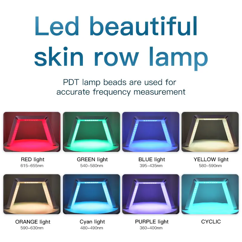 2024 version de mise à niveau pliable 7 couleurs pdt led luminothérapie machine visage soins de la peau lampe machine rajeunissement de la peau