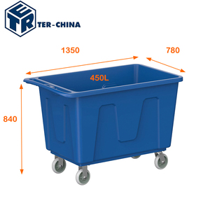 Xe đẩy cho hàng hóa giặt ủi & Thiết bị lưu trữ xe đẩy nhựa với bánh xe tay xe & xe đẩy - Product Image 1