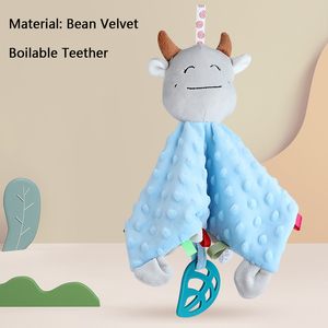 Özelleştirilmiş hayvan kafa yenidoğan yumuşak ve sevimli bezelye yorgan diş kaşıyıcı bebek peluş oyuncak kaynamış olabilir - Product Image 5