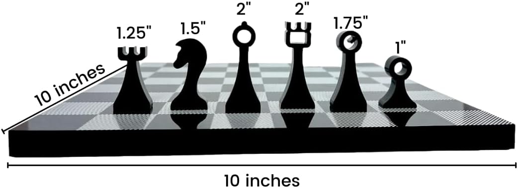Échecs portables 10" avec rangement intégré.