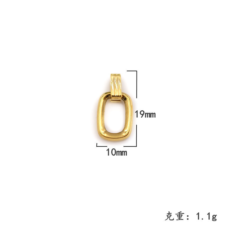 30# Pendentif cadre carré