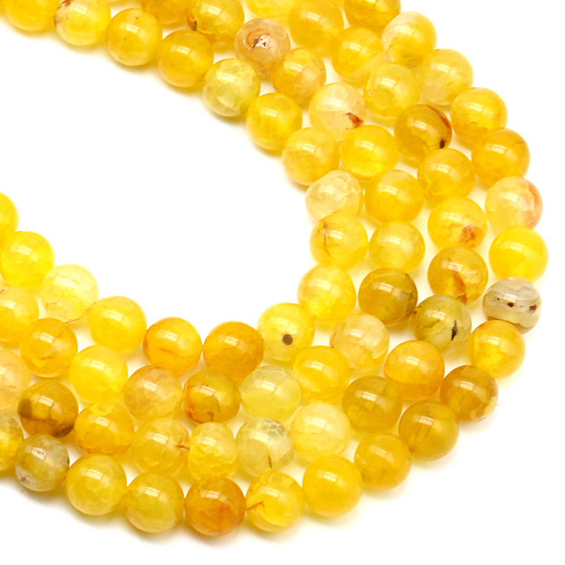 Agate de veines de dragon jaune
