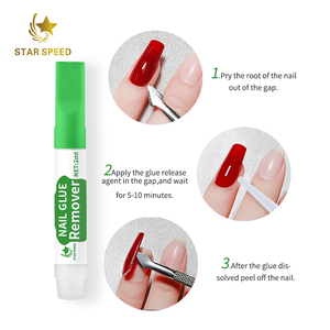 Nail Glue Remover Debonder for Press <strong>on</strong> Nails <strong>Fast</strong> Removal of False Nail No Hurt to Fingernails 2ml Odorless Liquid - Product Image 5