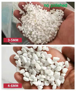 AAA GRADE造園石は庭の通路の通路のための雪の白い小石を転がさせました - Product Image 4