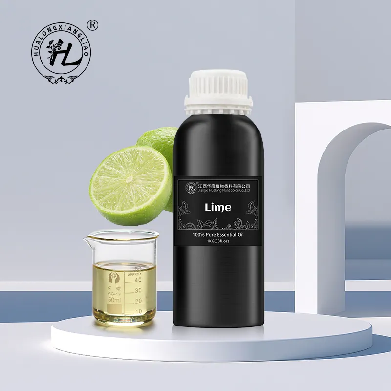 Hl-óleo essencial puro do bio fornecedor, a granel frio pressionado óleo essencial de lime para difusor de aroma e massagem corporal | aromaterapia