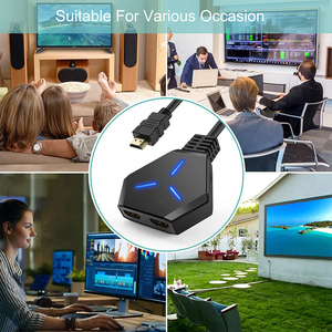 <strong>HDMI</strong> <strong>Splitter</strong> Adapter Cable <strong>1</strong> in <strong>2</strong> Out Dual Monitor Copy Image 4K <strong>HDMI</strong> <strong>Splitter</strong> with EDID No Reviews yet - Product Image 4