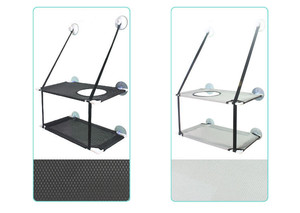 Mèo Võng Hai Lớp Mèo Cửa Sổ Cá Rô Để Tiết Kiệm Không Gian Trong Nhà Cửa Sổ Ghế Gắn Trên Giường Kitty Với Cốc Hút Giữ - Product Image 4