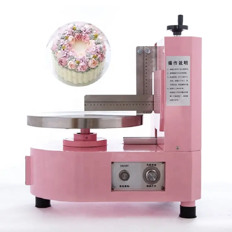 자동 케이크 크림 스무딩 코팅 장식 석고 기계 케이크 착빙 기계