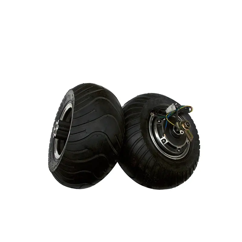13 zoll 13X 6,50-6 Breite Reifen Doppel Welle Bürstenlosen Getriebelose DC Skateboard hub motor