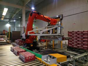 Fully <strong>Automatic</strong> <strong>Robot</strong> Palletizer Robotic Case Palletizer <strong>Robot</strong> <strong>Palletizing</strong> <strong>System</strong> For Boxes - Product Image 4