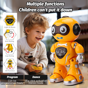 Kid Remote Control <strong>Robot</strong> Electronic Intelligent <strong>Programming</strong> With Light and Music Rc <strong>Robot</strong> Toy for Children