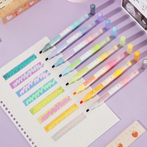 Resaltador de gradiente mágico, juego de rotuladores mágicos multicolor, rotulador de doble punta - Product Image 3