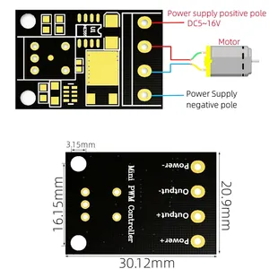 10A <strong>PWM</strong> <strong>DC</strong> <strong>Motor</strong> <strong>Speed</strong> <strong>Controller</strong> Governor 5V 12V Voltage Regulator LED Dimmer Power <strong>Controller</strong> Electronic Accessory - Product Image 6