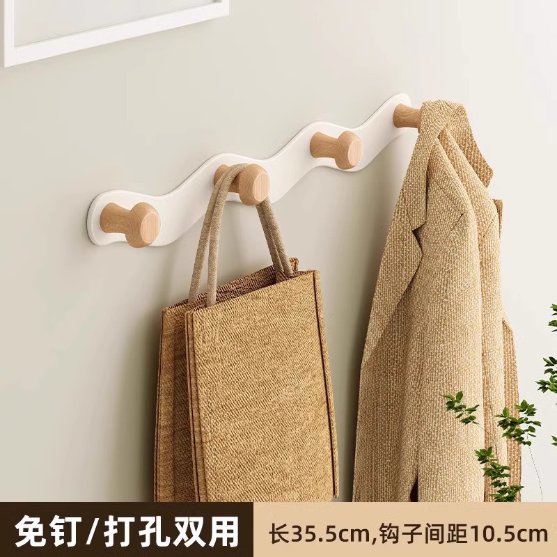 White wavy hook - 4 hooks