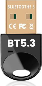 用于电脑蓝牙5.3的蓝牙适配器 + 用于无线键盘/扬声器/耳机的EDR USB加密狗蓝牙接收器发射器 - Product Image 3