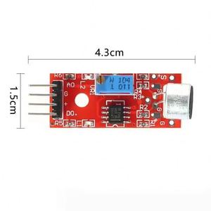 KY-037オーディオセンサーモジュールMAX4466 MAX9814スイッチ検出ホイッスルスイッチマイクアンプサウンドコントロール付きArduino用 - Product Image 3