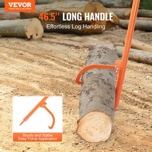 DB VEVOR 46.5在原木Peavey 19开口金属手柄升降器滚轮，用于零售木材加工林业机械，用于装载 - Product Image 2