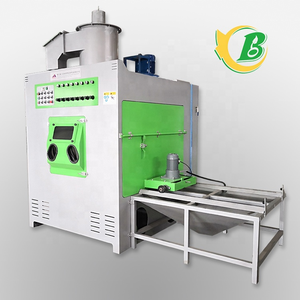 CE Certified Sandblasting Machine with Turntable and Cart Large Sand <strong>Blasting</strong> Chamber for <strong>Big</strong> Parts High Efficiency Sandblaster - Product Image 2