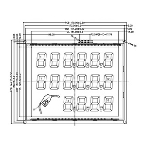 HHB88128-259 andere Service 16-stellige tft Touchscreen Arduino transparente Ausrüstung Kraftstoffsp ender LCD-Anzeige - Product Image 5