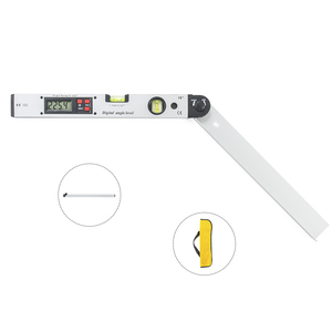 2 in 1 0-225度LEDデジタル分度器水平垂直バブルレベル角度ファインダーツール - Product Image 1