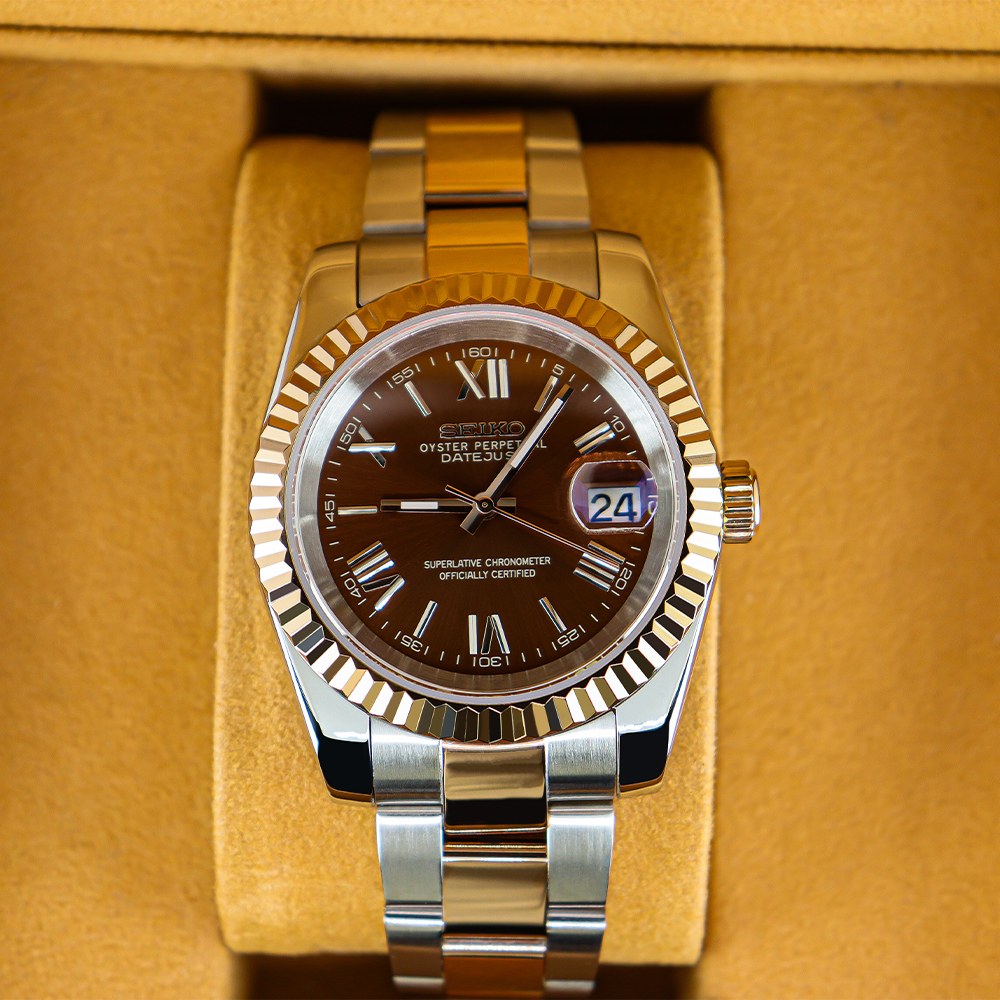 Two Tone Rose Gold W/Chocolate