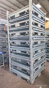 Jaula metálica Malla Pallet Contenedor plegable Sistema de carga Contenedor plegable Ibc - Product Image 6