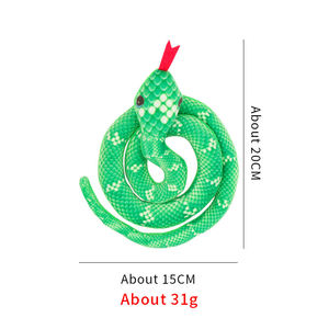 Cartoon Snake Model Cat Toys Small Durable Soft Plush Toys with <strong>Catnip</strong> and Mint for Clean Teeth Pet Play and Dog <strong>Use</strong>