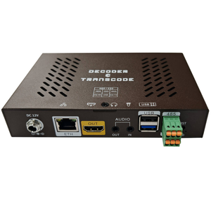 SRT ProVideo H.265 H.264 4K 60fps decodifica Transcoder Live Streaming Media Decoder per transcodifica IPTV 1080P 60fps - Product Image 1