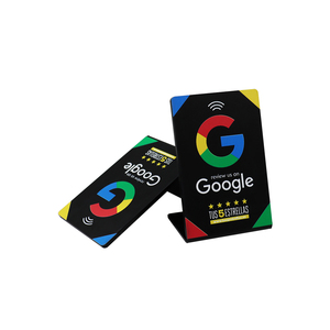 Custom PVC acrilico NFC Google Review Stand per QR Code Waterproof scheda di Feedback positivo Display ristorante Menu Social Media - Product Image 5
