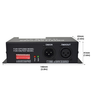 3 Channels RGB DMX512 <strong>LED</strong> Strip Decoder <strong>Control</strong> Single or RGB Lamps for Adversting Module