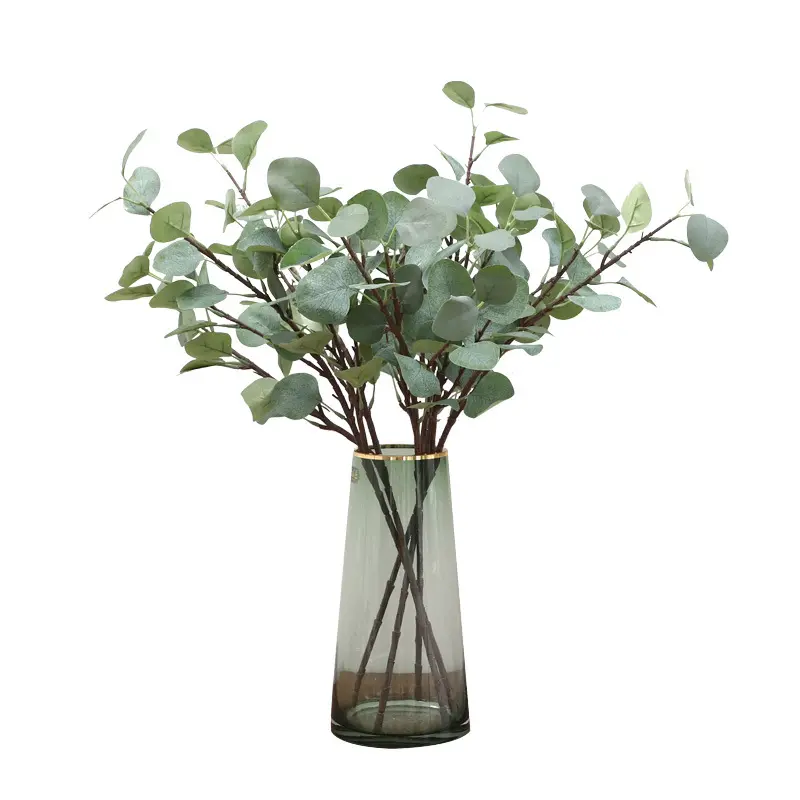 Artificial Flower Plant Greenery Artificial Eucalyptus Leaf Olive Branches With Fruit For Wedding Decor