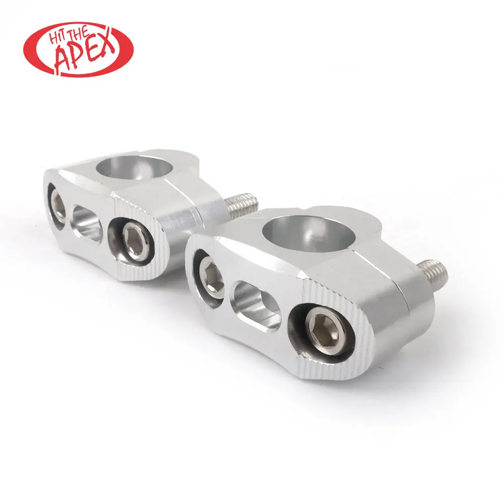 Abrazadera elevadora Universal para manillar de motocicleta, accesorio CNC de 7/8 "y 22mm de altura, 10mm, adaptador de barra gruesa para kawasaki ninja zx6r zx10r