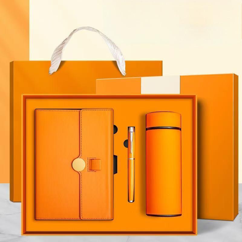 Orange cup three-piece set